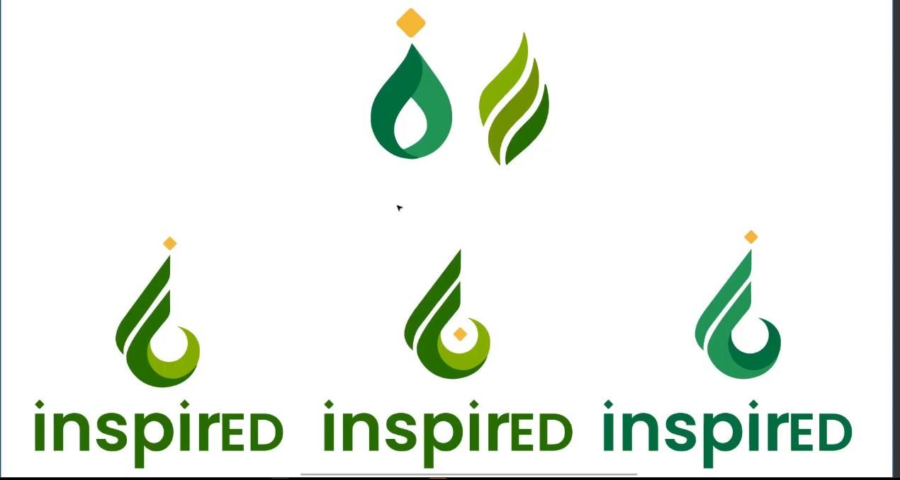 The drop and the flame merged into the letter i